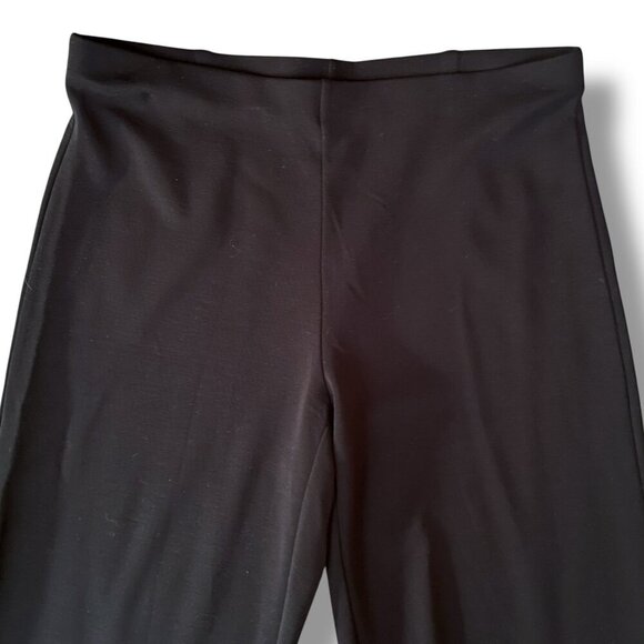 Eileen Fisher Womens Pant Sz Medium Black Tencel Knit Straight Leg Minimalist - Picture 3 of 8